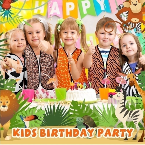 Jungle Animal Zoo Animal Costume Pretend Play Wildlife Jungle Safari Birthday - Picture 8 of 16